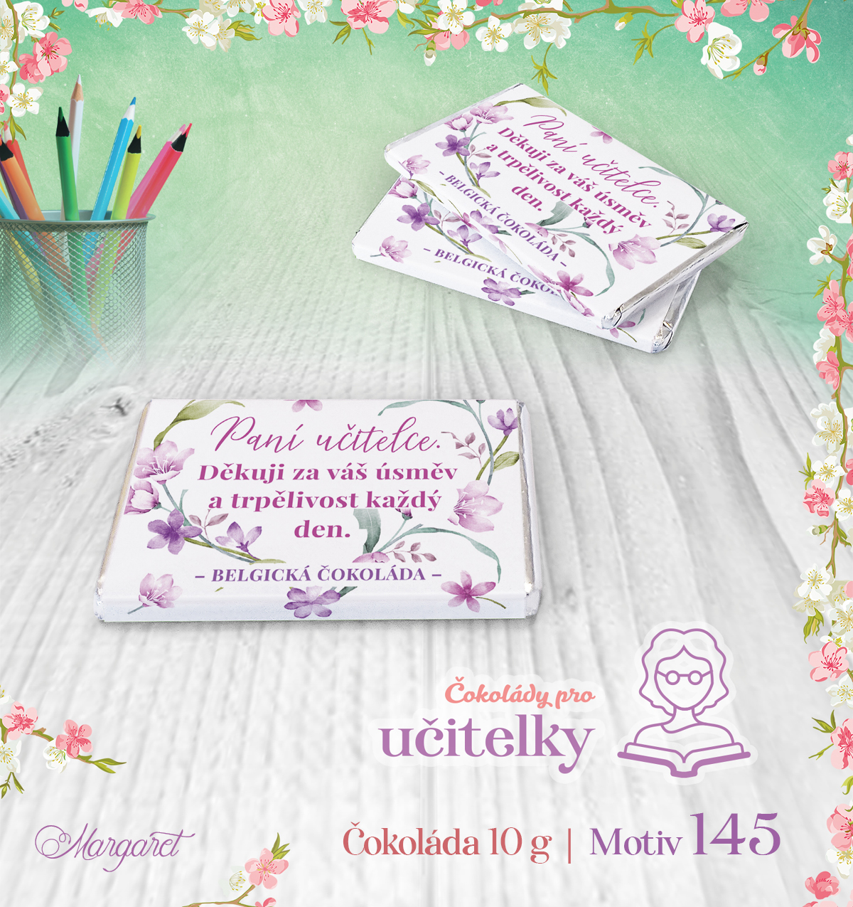Belgické čokoládky 10 g (7 ks) | Motiv 145